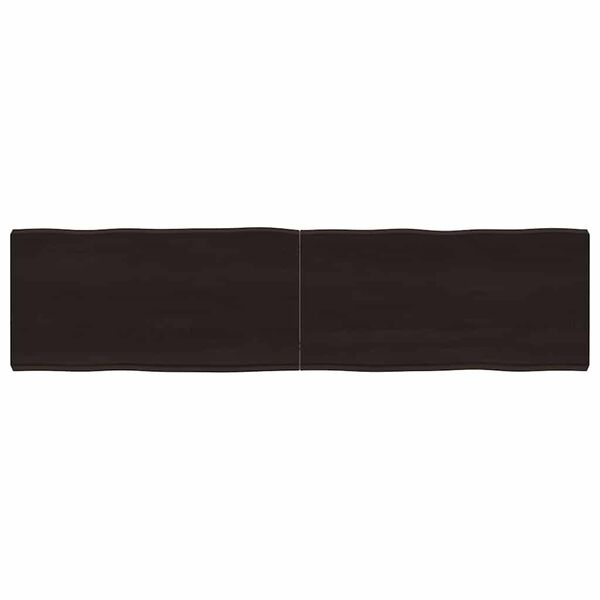 vidaXL Tischplatte 160x40x(2-6) cm Massivholz Behandelt Baumkante
