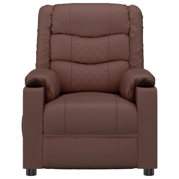 vidaXL Relaxsessel Braun Kunstleder