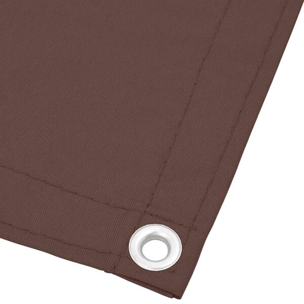 vidaXL Balkon-Sichtschutz Braun 75x1000 cm 100 % Polyester-Oxford