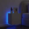 vidaXL TV-Wandschrank mit LED-Leuchten Wei&szlig; 40,5x35x40 cm