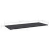 vidaXL B&uuml;cherregal-Bretter 4 Stk. Grau 100x40x1,5 cm Holzwerkstoff