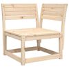 vidaXL 5-tlg. Garten-Sofagarnitur Massivholz Kiefer
