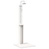vidaXL Gartendusche 206 cm Massivholz Kiefer und Edelstahl Wei&szlig;