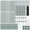vidaXL Zaunpfosten Gr&uuml;n 100 x 0,4 m (13 mm Maschenweite) Stahl und PVC
