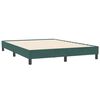 vidaXL Boxspringbett ohne Matratze Dunkelgrün 160x210 cm Samt