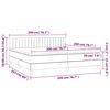 vidaXL Boxspringbett mit Matratze Dunkelbraun 200x200 cm Stoff