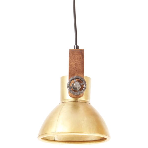 vidaXL H&auml;ngelampe Industriestil 25 W Messing Rund 19 cm E27