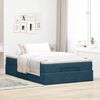 vidaXL Ottoman-Bett mit Matratze Dunkelblau 120x200 cm Samt