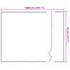 vidaXL Fensterfolien 2 Stk. Matt Bambus-Muster PVC
