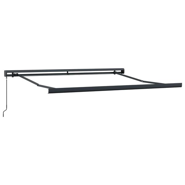 vidaXL Einziehbare Markise Rot und Wei&szlig; 350 x 250 cm Stoff und Metall