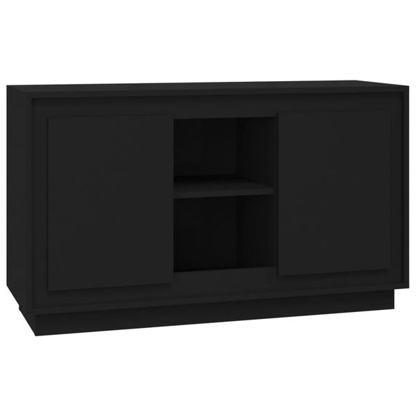 vidaXL Sideboard Schwarz 102x35x60 cm Holzwerkstoff