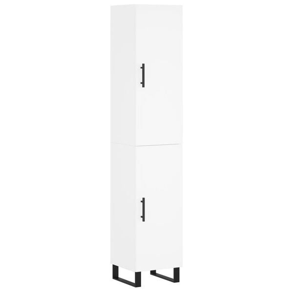 vidaXL Highboard Wei&szlig; 34,5x34x180 cm Holzwerkstoff