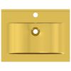vidaXL Waschbecken mit &Uuml;berlauf 60x46x16 cm Keramik Golden