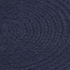 vidaXL Tischsets 4 Stk. Marineblau 38 cm Rund Baumwolle