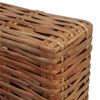 vidaXL 3-tlg. Sofagarnitur mit Auflagen Natur Rattan