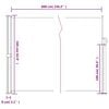 vidaXL Seitenmarkise Ausziehbar Creme 160x600 cm