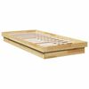 vidaXL Massivholzbett ohne Matratze 100x200 cm Eichenholz
