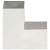 vidaXL Pfostenverbinder L-Form Verzinktes Metall 91 x 91 mm