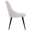 vidaXL Esszimmerst&uuml;hle 4 Stk. Creme Stoff