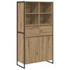 vidaXL Sideboard 2 pcs Kunsthandwerk Eiche 81 x 36 x 150.5 cm
