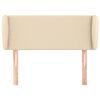 vidaXL Kopfteil mit Ohren Creme 103x23x78/88 cm Stoff