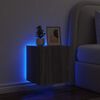 vidaXL TV-Wandschrank mit LED-Leuchten Grau Sonoma 40,5x35x40 cm
