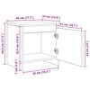 vidaXL Nachttisch Artisan-Eiche 45 x 34 x 44,5 cm Holzwerkstoff