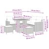 vidaXL Gartensofa-set 8 pcs Schwarz Poly-Rattan
