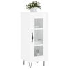 vidaXL Sideboard Hochglanz-Wei&szlig; 34,5x34x90 cm Holzwerkstoff