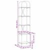 vidaXL B&uuml;cherregal Graues Sonoma 40 x 30 x 183 cm Holzwerkstoff