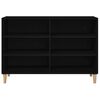 vidaXL Sideboard Schwarz Eichen-Optik 103,5 x 35 x 70 cm Holzwerkstoff