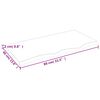 vidaXL Wandregal Dunkelbraun 80x40x2 cm Massivholz Eiche Behandelt