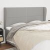 vidaXL Kopfteil mit Ohren Hellgrau 163x23x118/128 cm Stoff