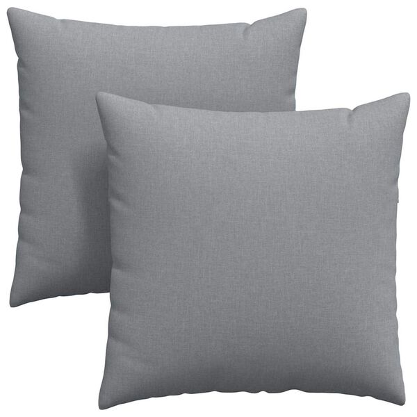 vidaXL Sofakissen 2 pcs Hellgrau 60 x 60 cm Stoff