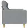 vidaXL 2-Sitzer-Sofa Hellgrau 120 cm Stoff