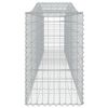 vidaXL Gabionen mit Hochbogen 15 Stk. 400x50x80/100cm Verzinktes Eisen