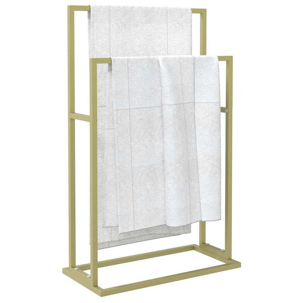vidaXL Handtuchst&auml;nder Gold 48x24x78,5 cm Eisen