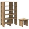 vidaXL Schuhschrank mit Regal 2 pcs Artisan-Eiche Holzwerkstoff