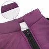 vidaXL Hundemantel mit Geschirr Lila S Fleece und Polyester