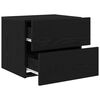 vidaXL Nachttisch 2 pcs Schwarz Eichen-Optik 50 x 39 x 41 cm