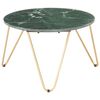 vidaXL Couchtisch Grün 65x65x42 cm Echtstein in Marmoroptik