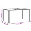 vidaXL 5-tlg. Garten-Essgruppe mit Kissen Braun Poly Rattan