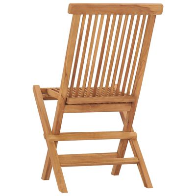 vidaXL Klappbare Gartenstühle 6 Stk. Massivholz Teak