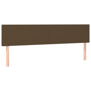 vidaXL Kopfteile Dunkelbraun 180x5x78/88 cm Stoff