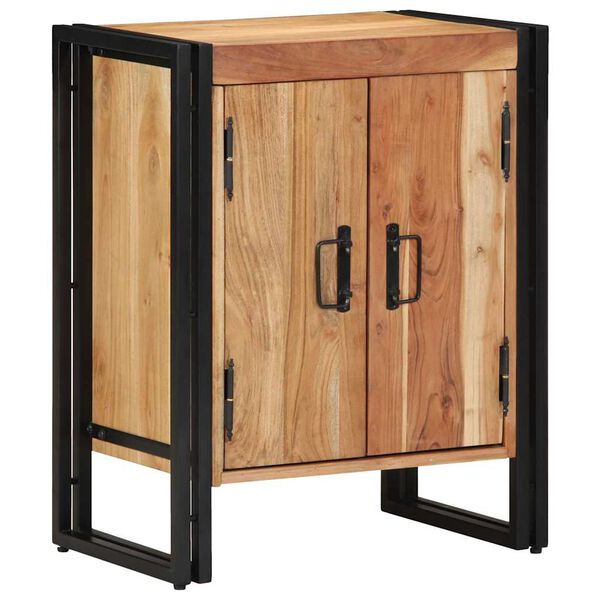 vidaXL Schuhschrank mit Regal Braun 56 x 35 x 70 cm Massivholz Akazie