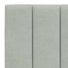 vidaXL Bettgestell ohne Matratze "Hanko" Hellgrau 120x200 cm Samt