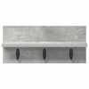 vidaXL Wandmontierter nachttisch Beton Grau 40 x 10,5 x 18 cm