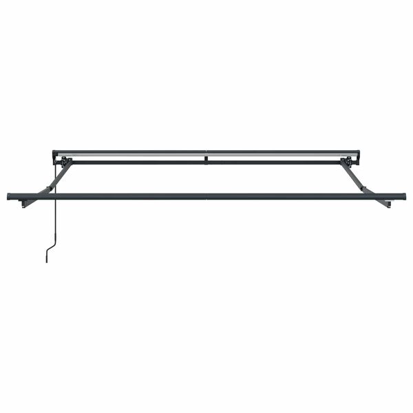 vidaXL Einziehbare Markise Blau und Wei&szlig; 350 x 250 cm