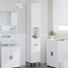 vidaXL Badezimmerschrank mit Schubladen Wei&szlig; 31,5 x 33 x 190 cm