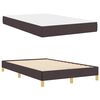 vidaXL Boxspringbett mit Matratze Dunkelbraun 120 x 200 cm Stoff